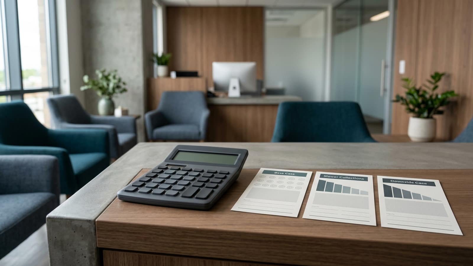 Medical Practice Loan Calculator — editorial illustration